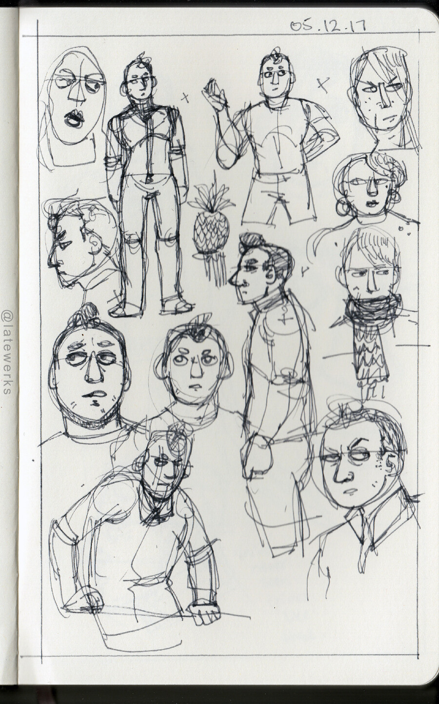 Character scribbles