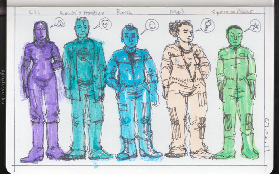 Rough character sketches