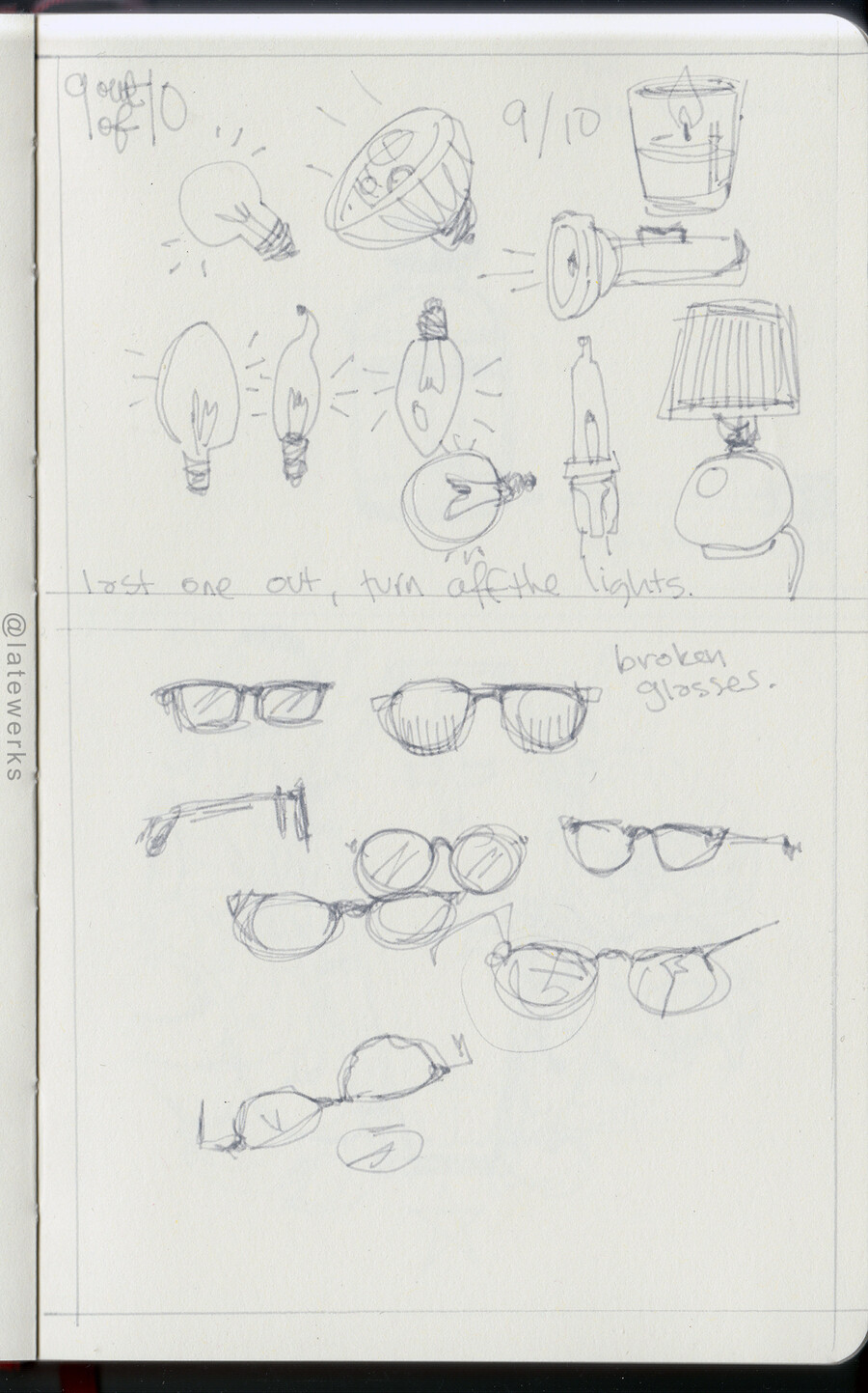 Lights, glasses
