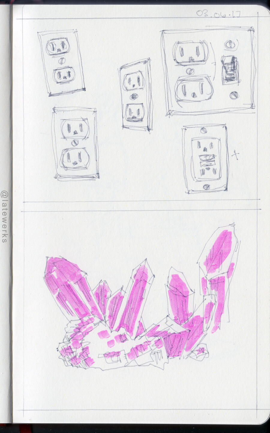 Switches and outlets, crystals
