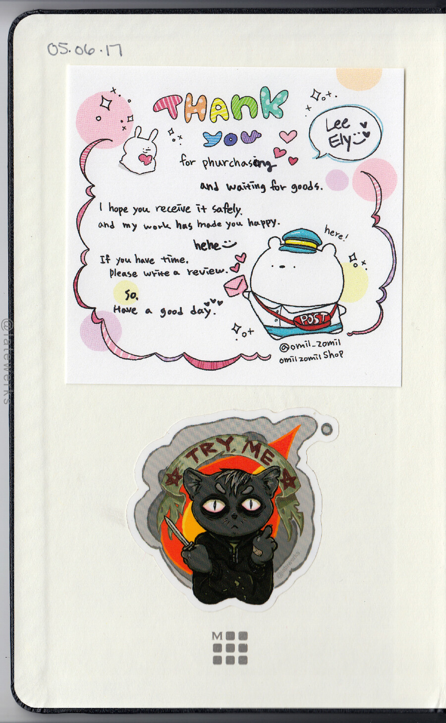 Thank You from omilzomil, sticker by me
